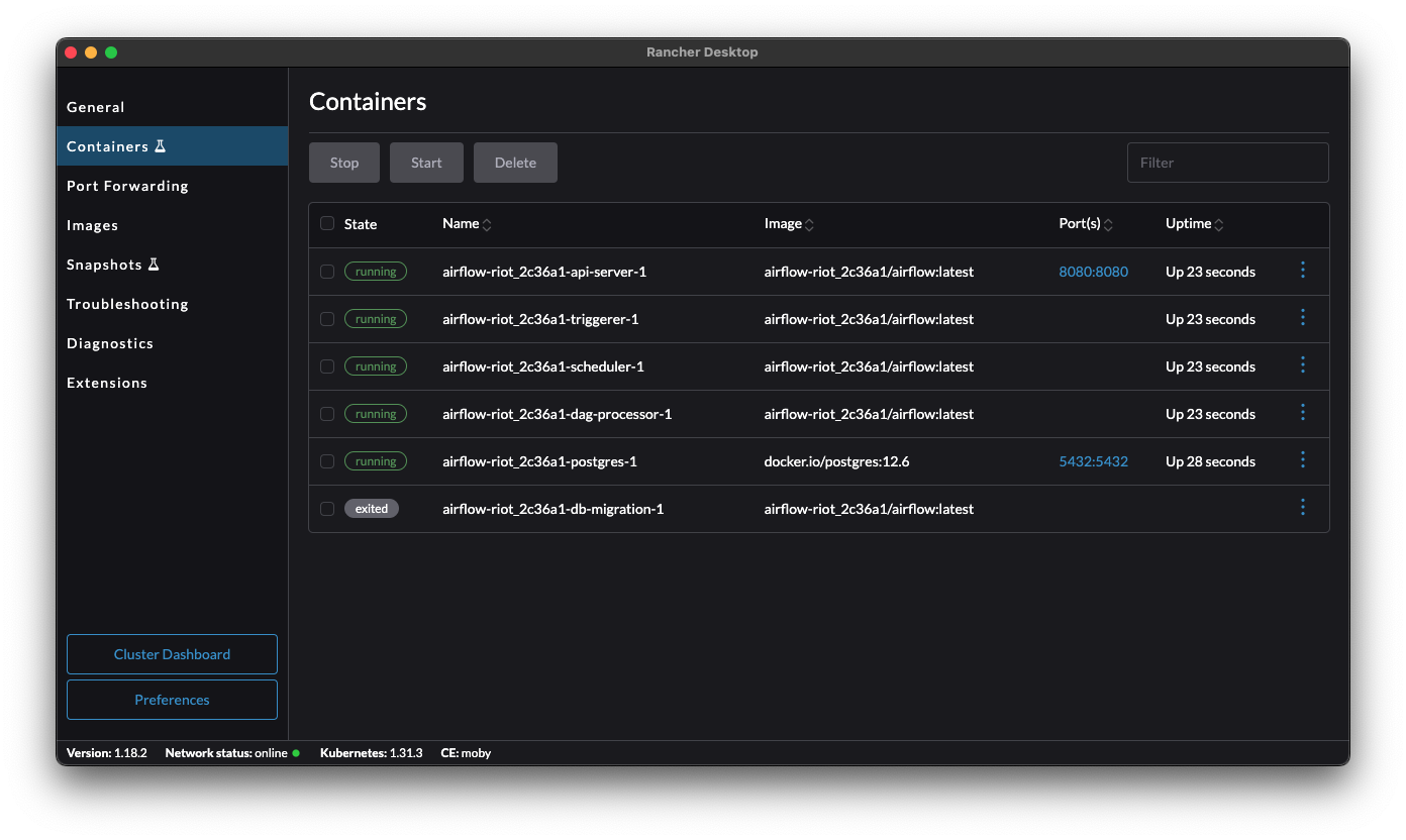 Airflow 3 component containers