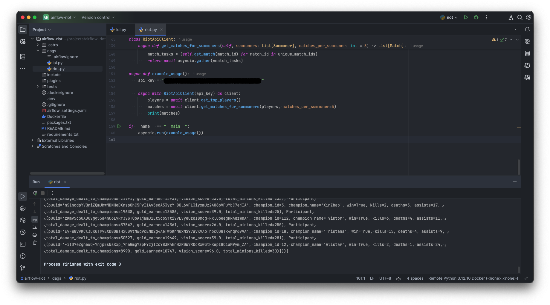 Modern API client in Python