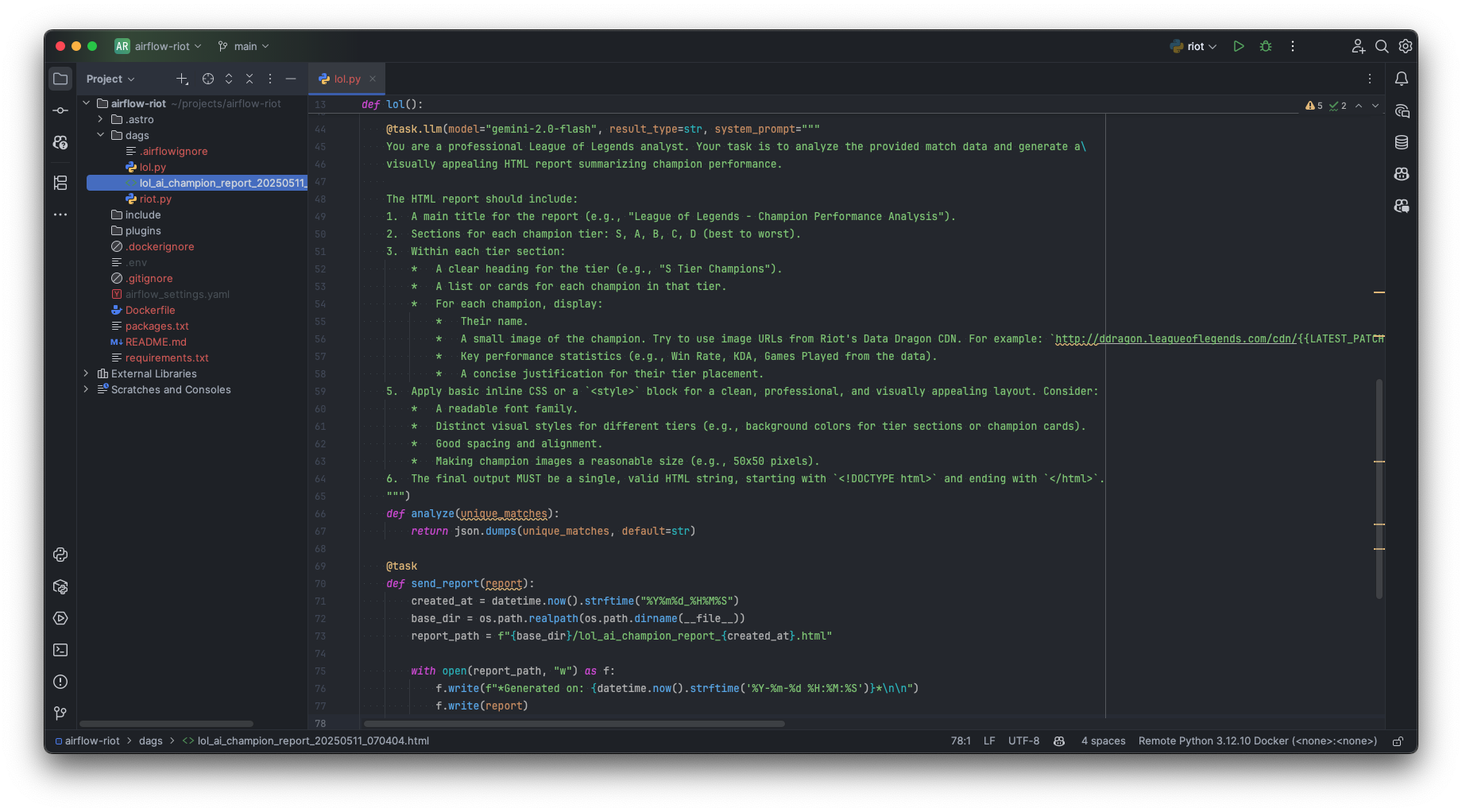 Improved system prompt